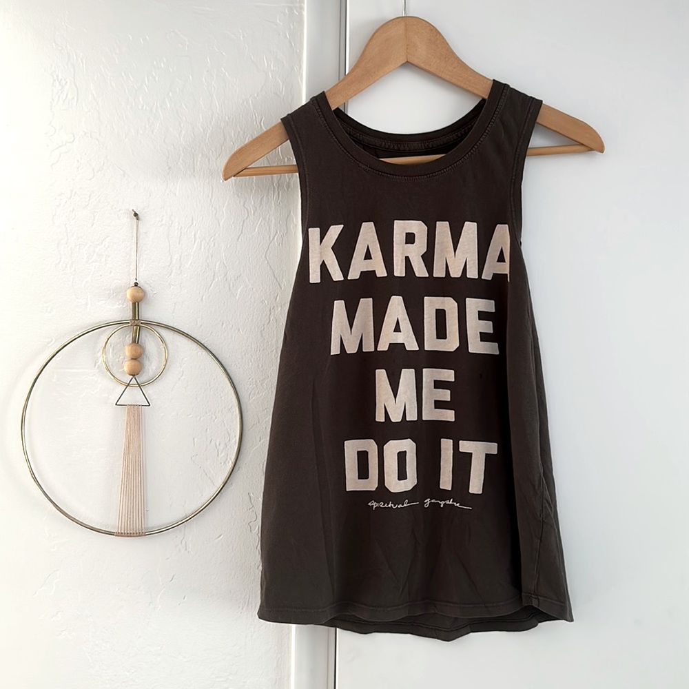 Spiritual Gangster "karma made me do it" tank